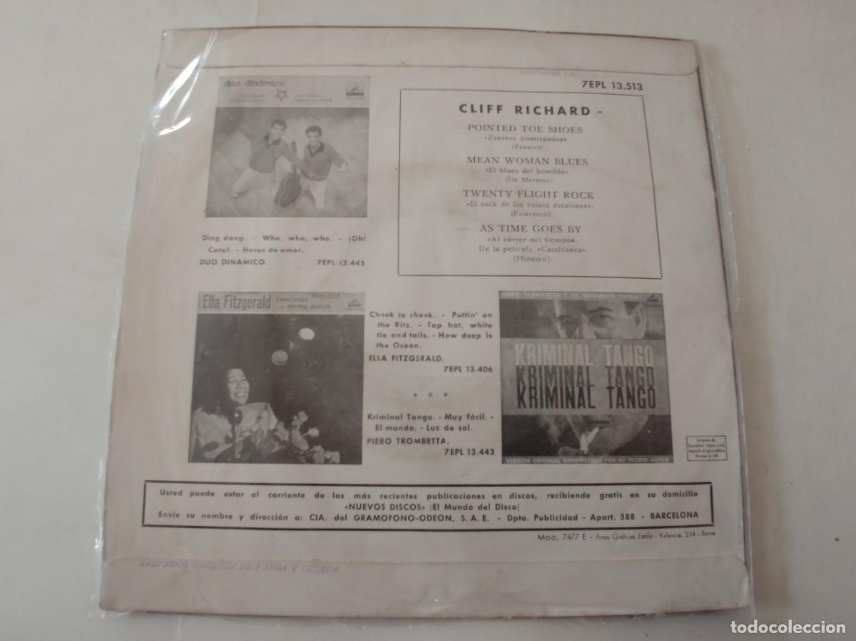 Discos de vinilo: CLIFF RICHARD-EP POINTED TOE SHOES +3 - Foto 2