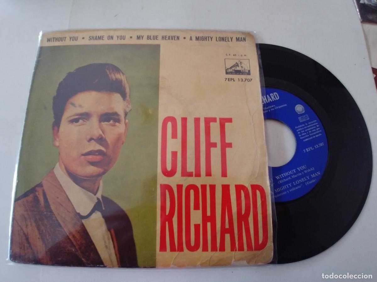 Discos de vinilo: CLIFF RICHARD-EP WITHOUT YOU +3 - Foto 1