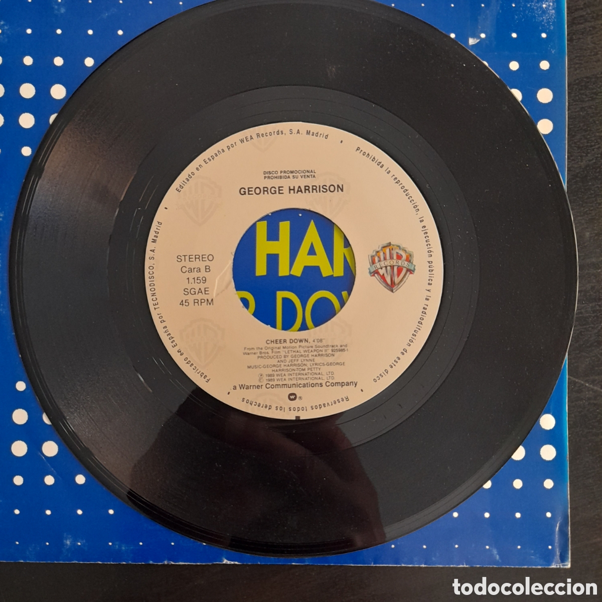 Discos de vinilo: George Harrison &ndash; Cheer Down. 1989. Vinilo, 7&rdquo;, Single, Promo - Foto 3