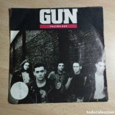 Discos de vinilo: SINGLE 7” GUN 1989 INSIDE OUT + BACK TO WHERE WE STARTED.