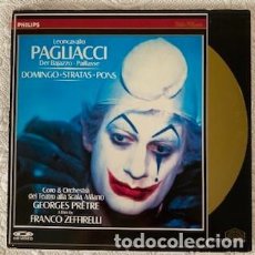 Discos de vinilo: PAGLIACCI- PLÁCIDO DOMINGO - SCALA DE MILAN - LASER DISC