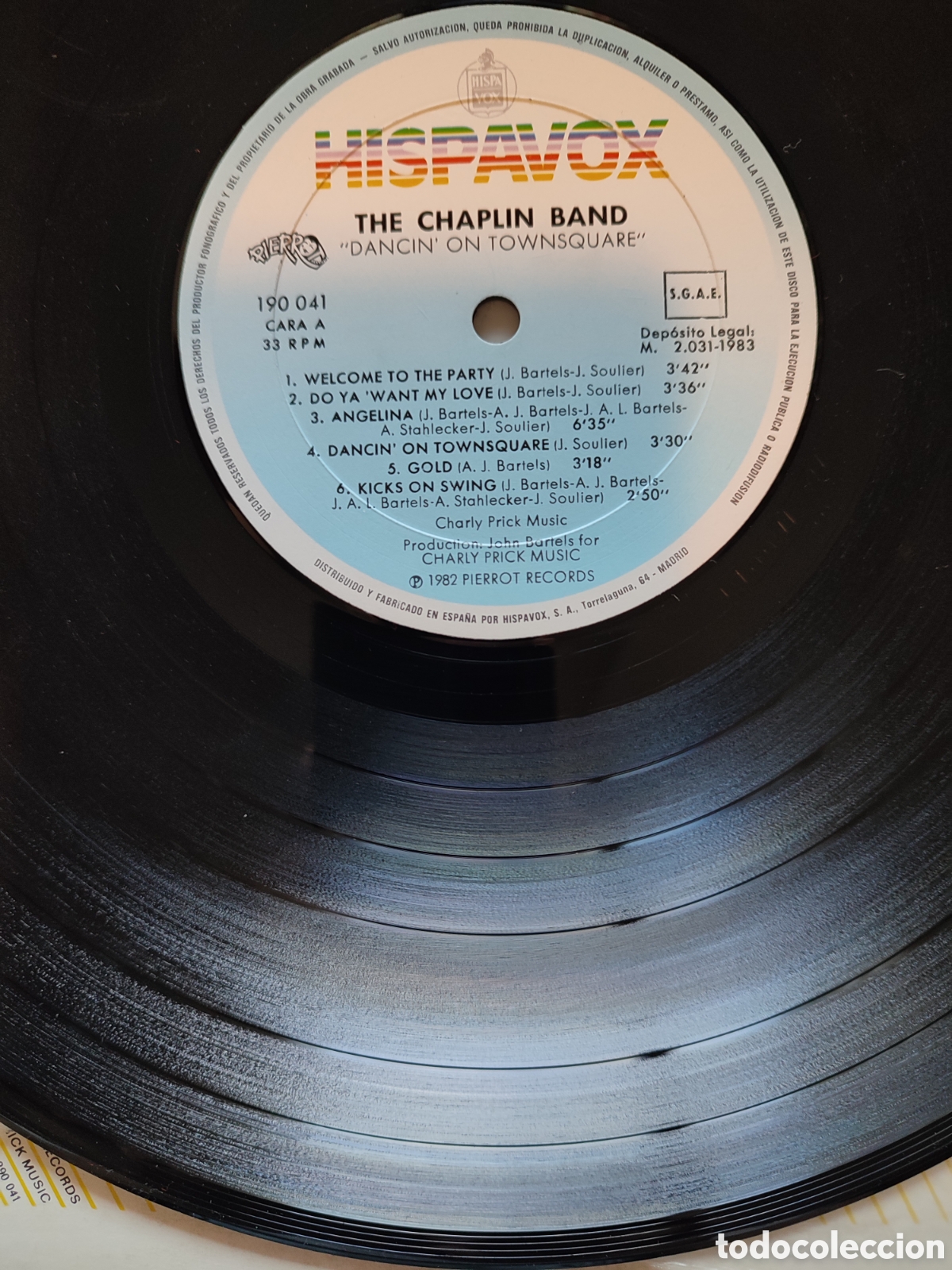 Discos de vinilo: The Chaplin Band - Dancing on townsquare - Foto 3