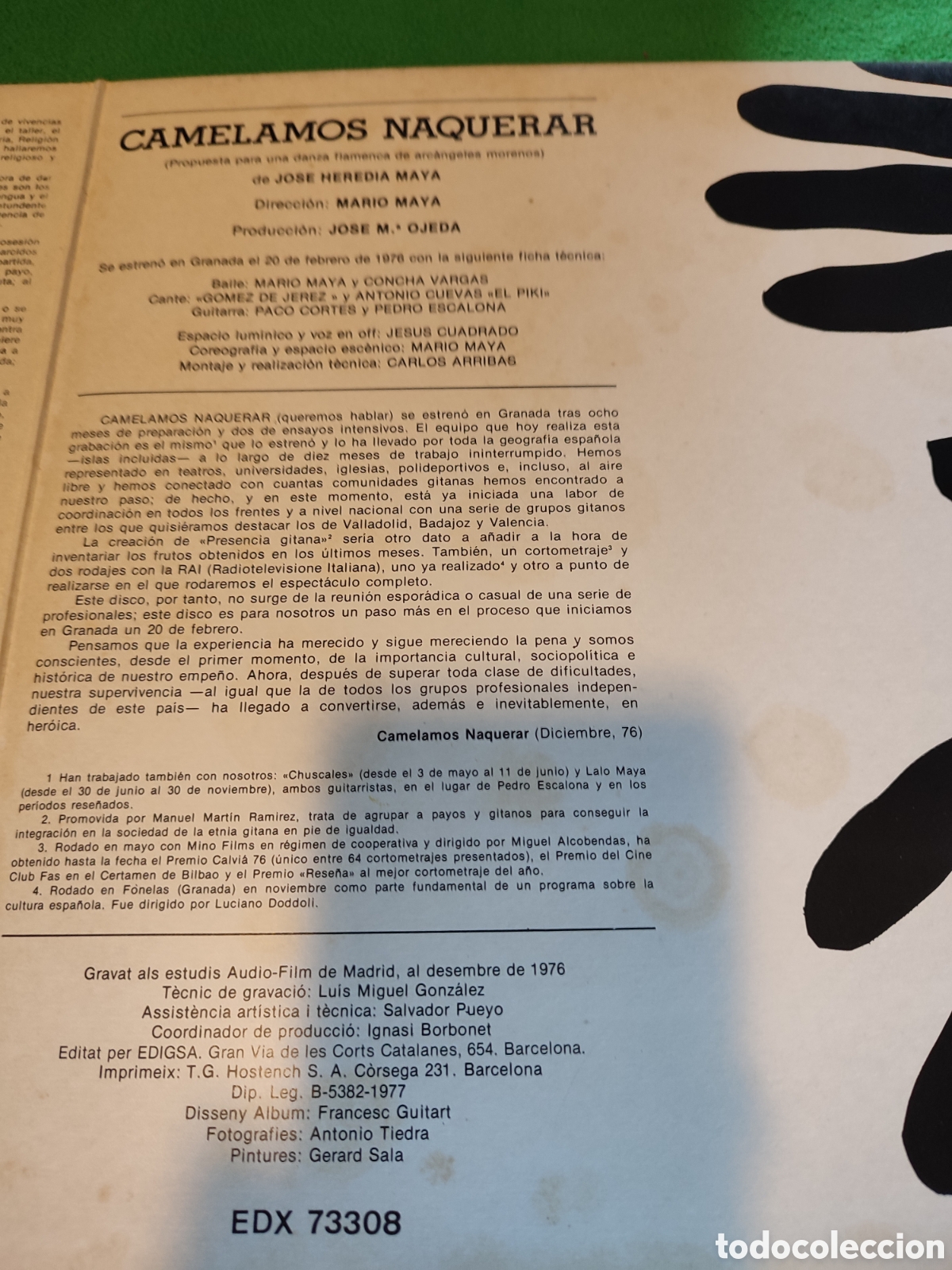 Discos de vinilo: Camelamos Naquerar - Queremos hablar - Foto 4