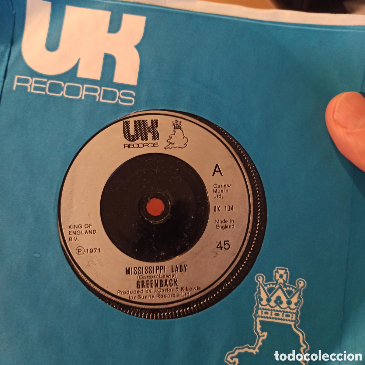 Discos de vinilo: Greenback &ndash; Mississippi Lady - Foto 1