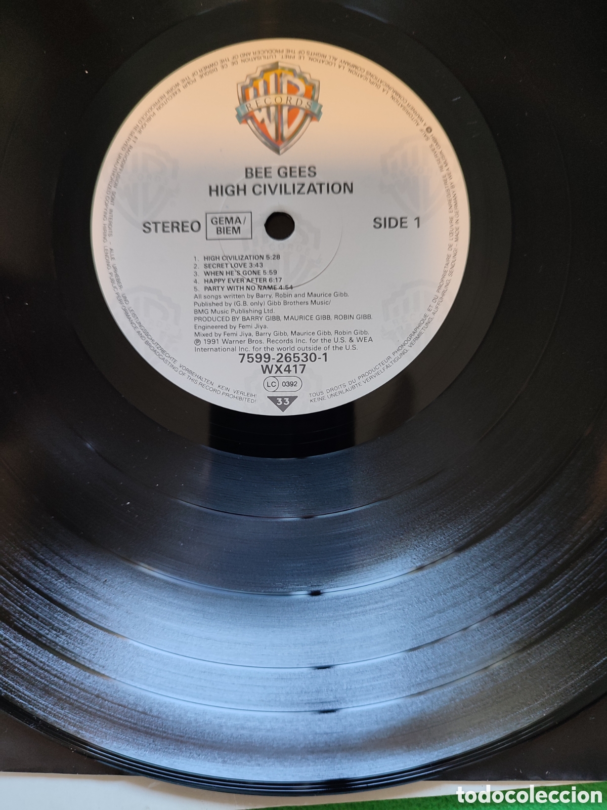 Discos de vinilo: Bee Gees - High civilization - Foto 4