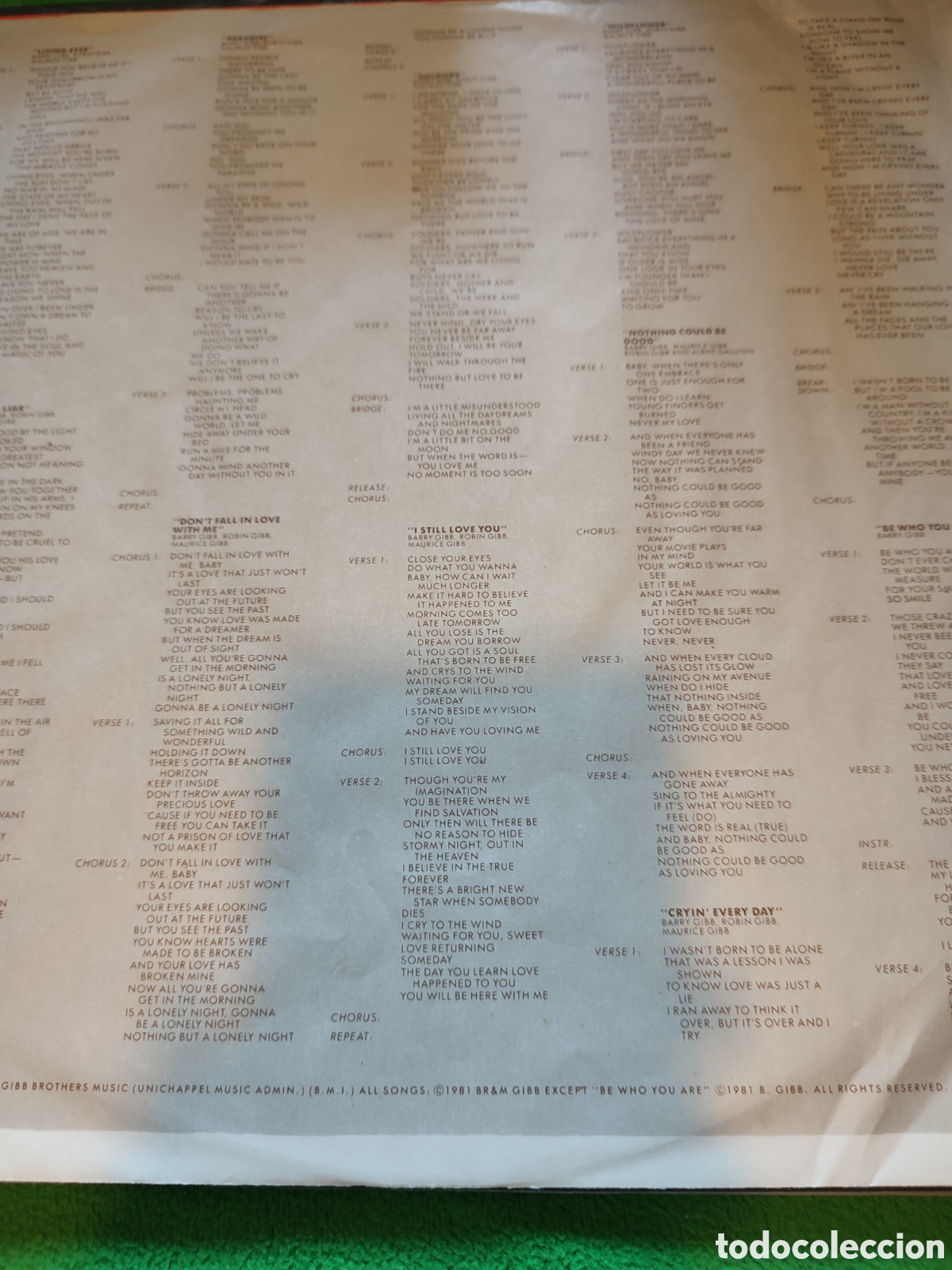 Discos de vinilo: Bee Gees - Living eyes - Foto 4