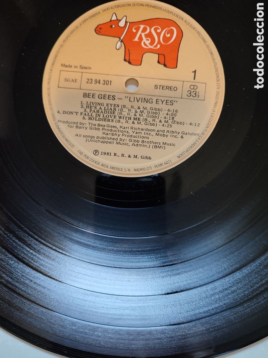Discos de vinilo: Bee Gees - Living eyes - Foto 6