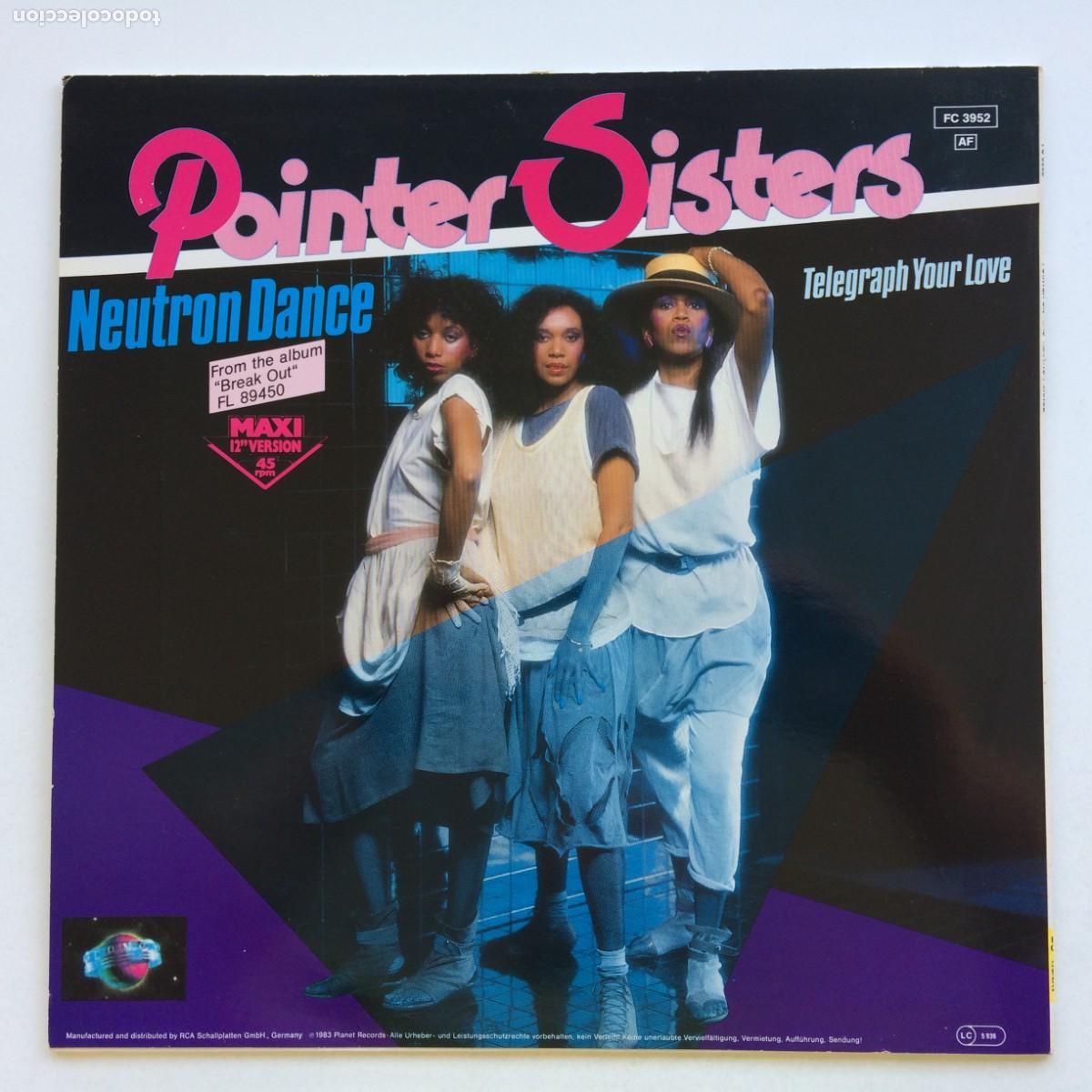 Discos de vinilo: Pointer Sisters &lrm;&ndash; Neutron Dance , Vinilo Blanco Germany 1984 Planet Maxi - Foto 2