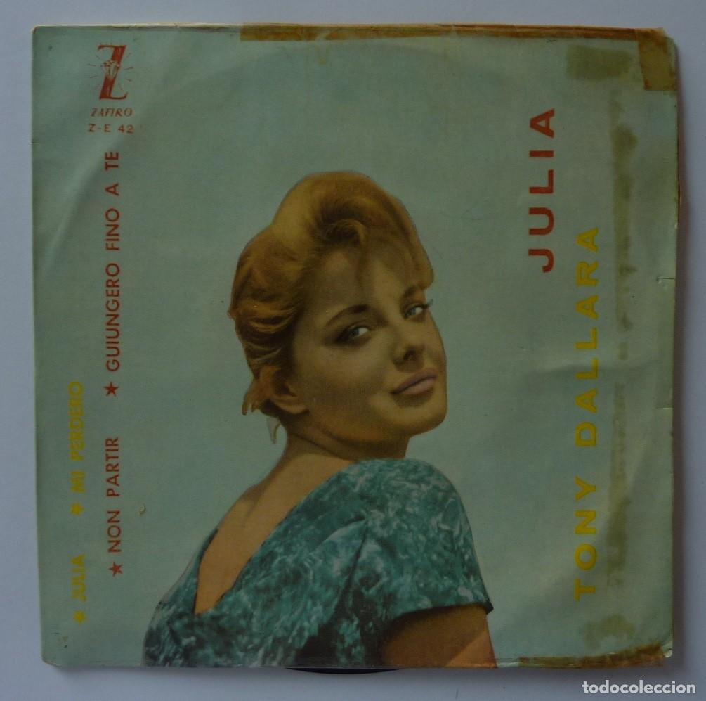 Discos de vinilo: TONY DALLARA // JULIA+3 // 1959 // EP - Foto 1