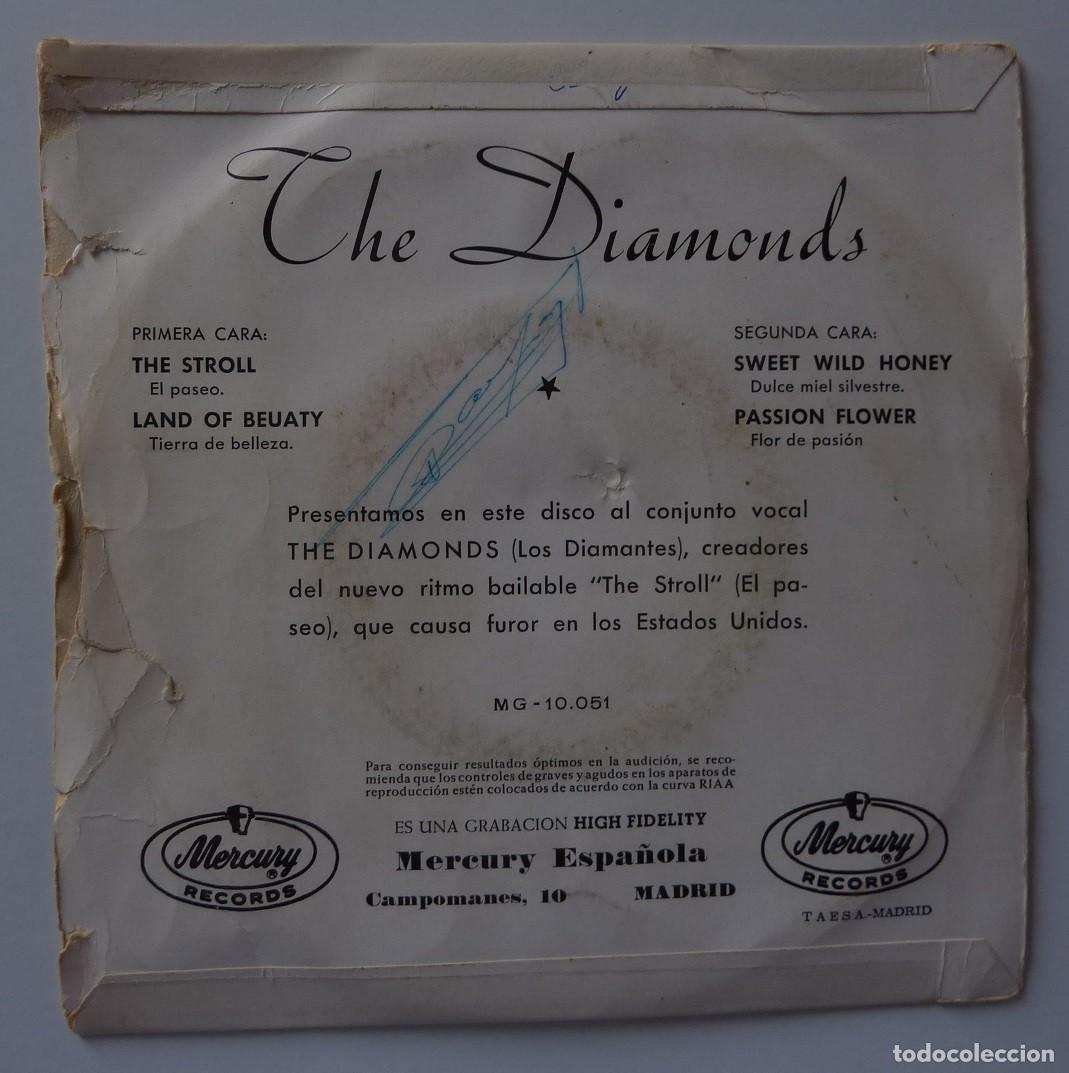 Discos de vinilo: THE DIAMONDS //THE STROLL+3 // 1959 // EP - Foto 3
