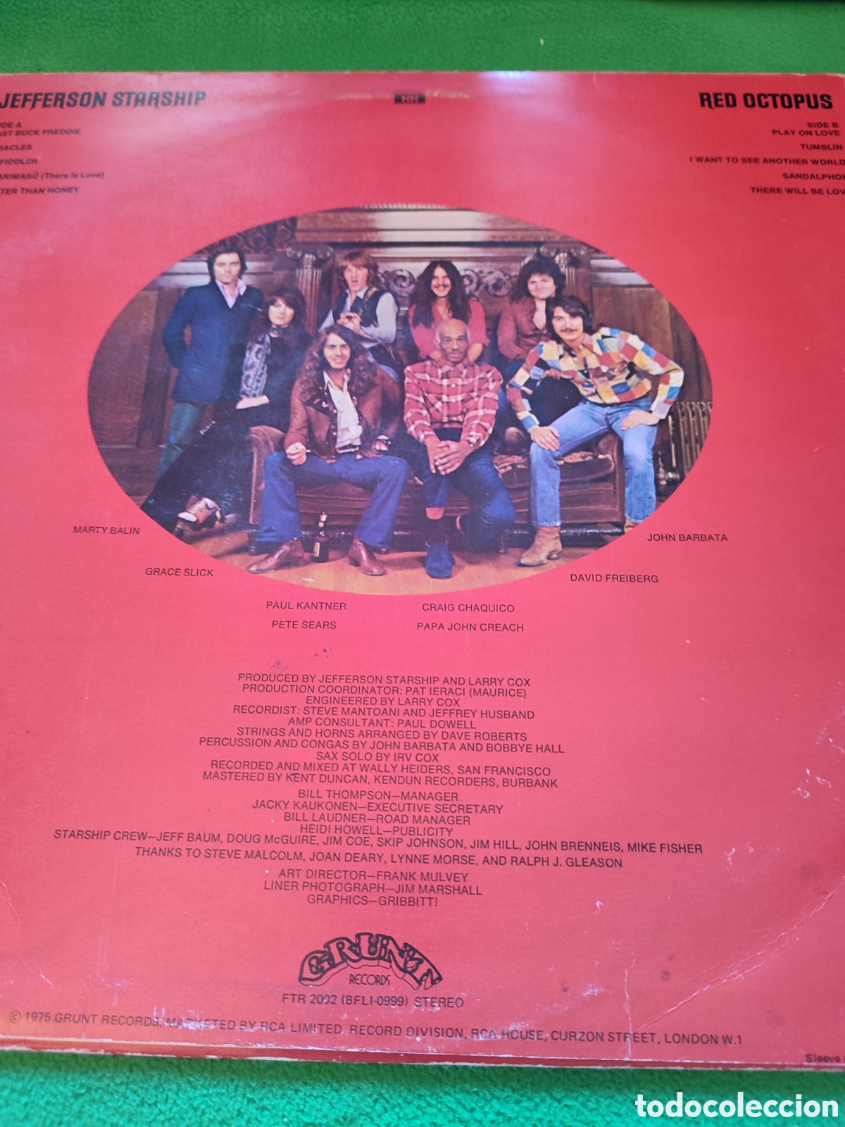 Discos de vinilo: Jefferson Starship - Red Octopus - Foto 2