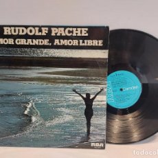 Discos de vinilo: RUDOLF PACHE AND HIS X 66 / AMOR GRANDE, AMOR LIBRE / LP-RCA CAMDEN-1976 / MBC. ***/***