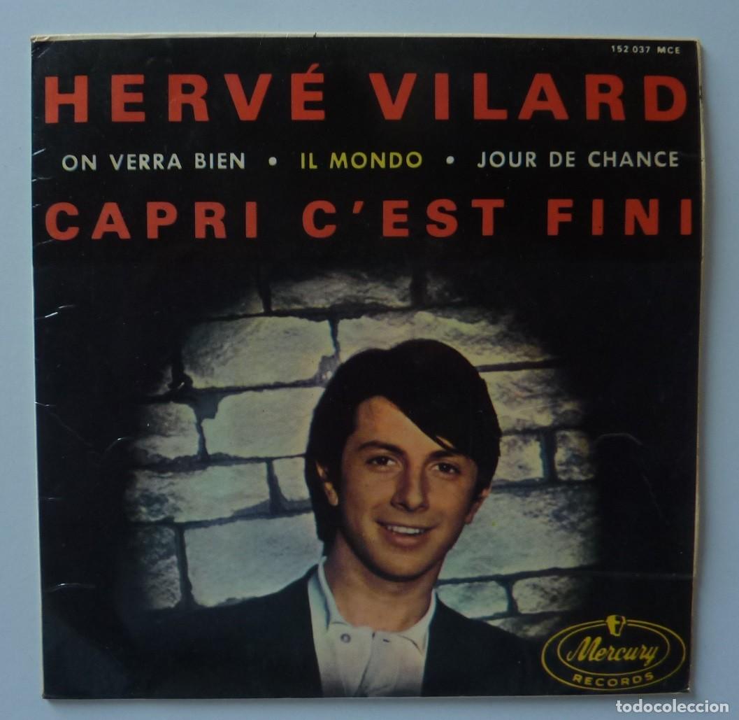 Discos de vinilo: HERVE VILARD // CAPRI CEST FINI+3 // 1966 // EP - Foto 1