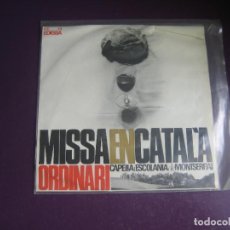Discos de vinilo: MISSA EN CATALA - ESCOLANIA MONTSERRAT - EP EDIGSA 196? - FOLK TRADICIONAL CATALAN RELIGIOSO