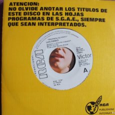 Discos de vinilo: LUIS FIERRO - ELLA / ASI, SOLO ASI (SINGLE PROMO ESPAÑOL, RCA 1977)