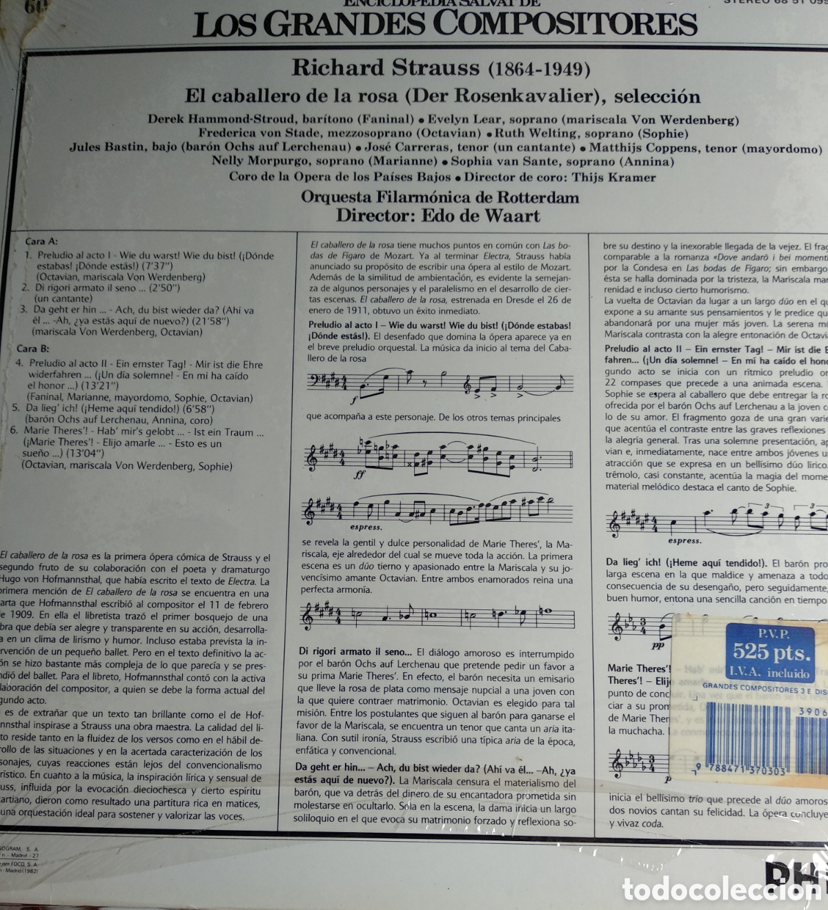 Discos de vinilo: RICHARD STRAUSS, SPAIN, PHILIPS, CT.1 - Foto 2