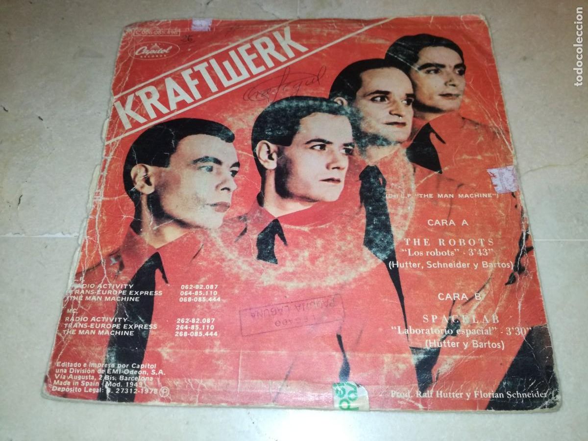 Discos de vinilo: KRAFTWERK-THE ROBOTS-ORIGINAL ESPA&Ntilde;OL 1978 - Foto 2