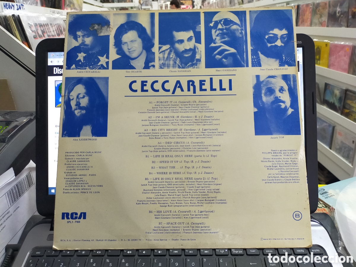 Discos de vinilo: Ceccarelli lp Espa&ntilde;a 1979 - Foto 2