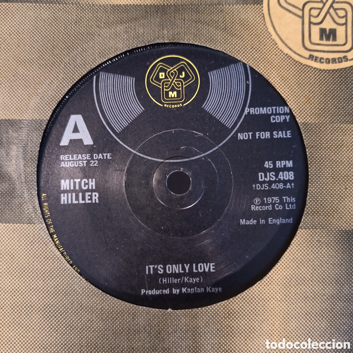 Discos de vinilo: Mitch Hiller &ndash; Its Only Love (Promo) - Foto 1