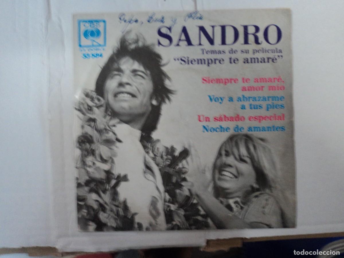 Discos de vinilo: Sandro Temas de la Pel&iacute;cula - Siempre te amar&eacute; - Foto 1