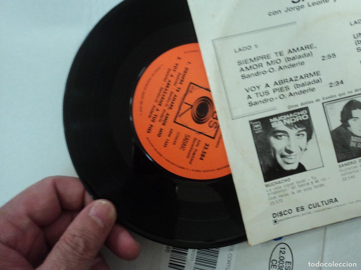 Discos de vinilo: Sandro Temas de la Pel&iacute;cula - Siempre te amar&eacute; - Foto 3