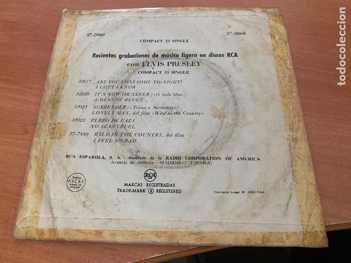 Discos de vinilo: ELVIS (BLUE MOON) SINGLE ESPA&Ntilde;A 1961 (EPI03) - Foto 3
