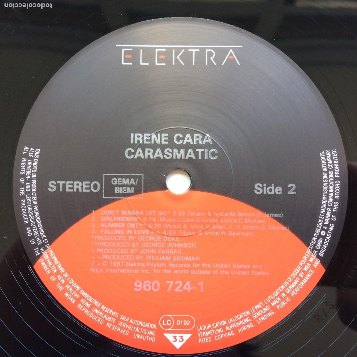 Discos de vinilo: Irene Cara &lrm;&ndash; Carasmatic , Germany 1987 Elektra - Foto 7