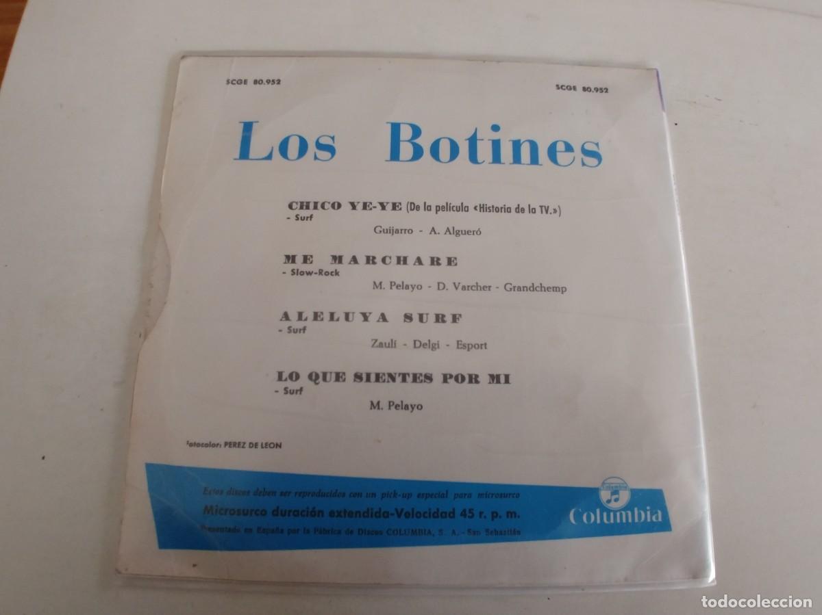 Discos de vinilo: LOS BOTINES-EP CHICO YE YE +3 - Foto 2