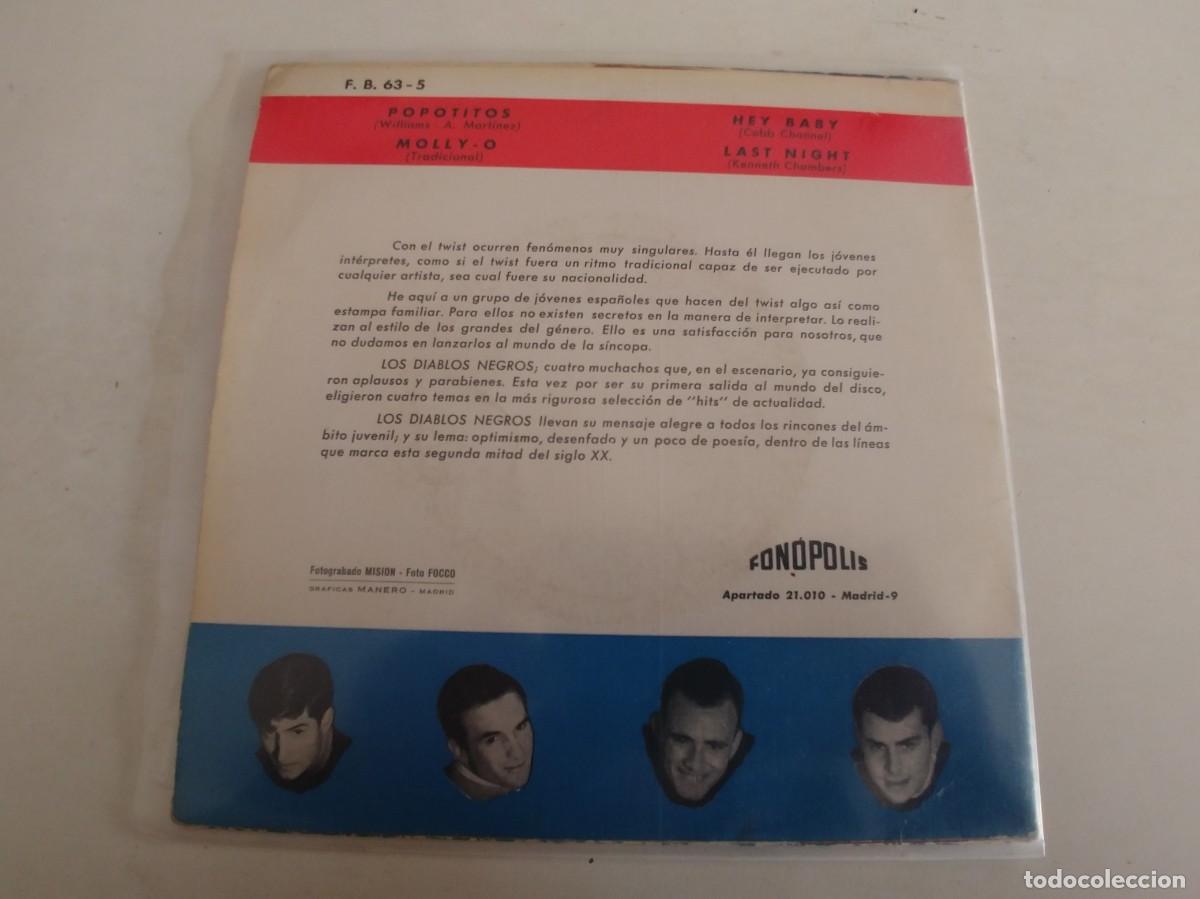 Discos de vinilo: LOS DIABLOS NEGROS-EP POPOTITOS +3 - Foto 2