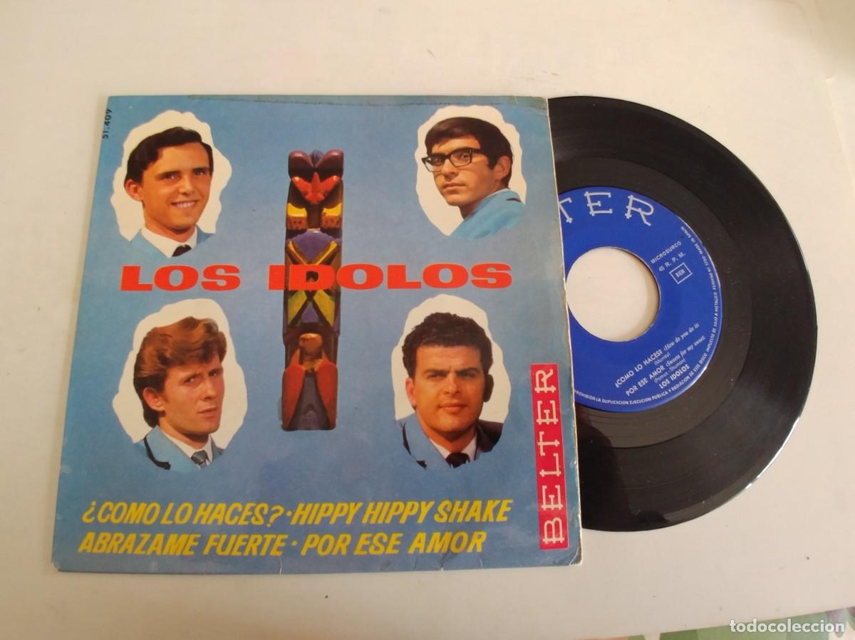 Discos de vinilo: LOS IDOLOS-EP HIPPY HIPPY SHAKE +3 - Foto 1