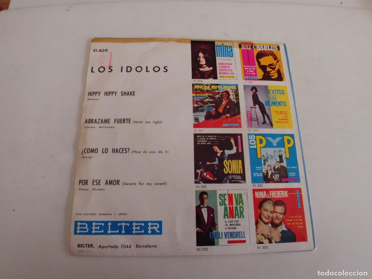 Discos de vinilo: LOS IDOLOS-EP HIPPY HIPPY SHAKE +3 - Foto 2