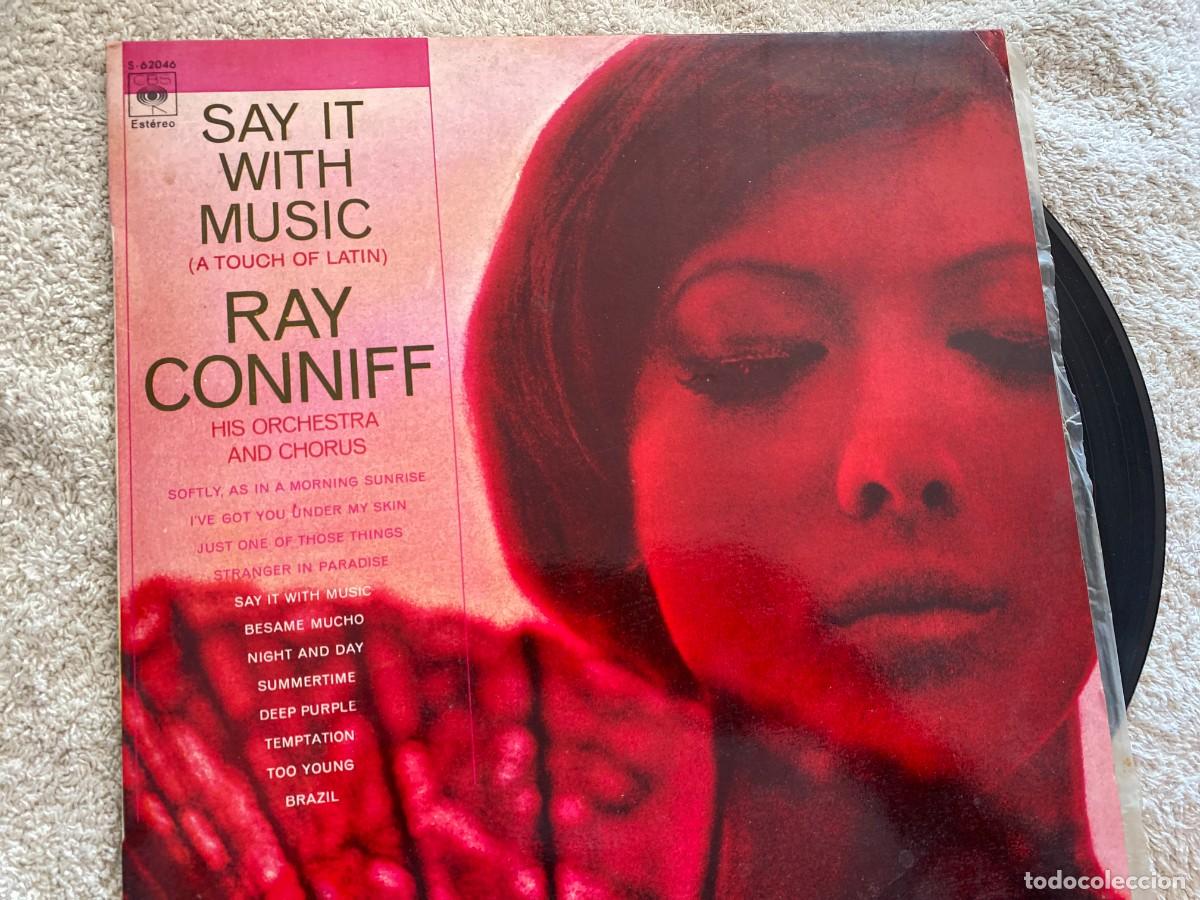 Discos de vinilo: LP RAY CONNIF - SAY IT WITH MUSIC - Foto 1