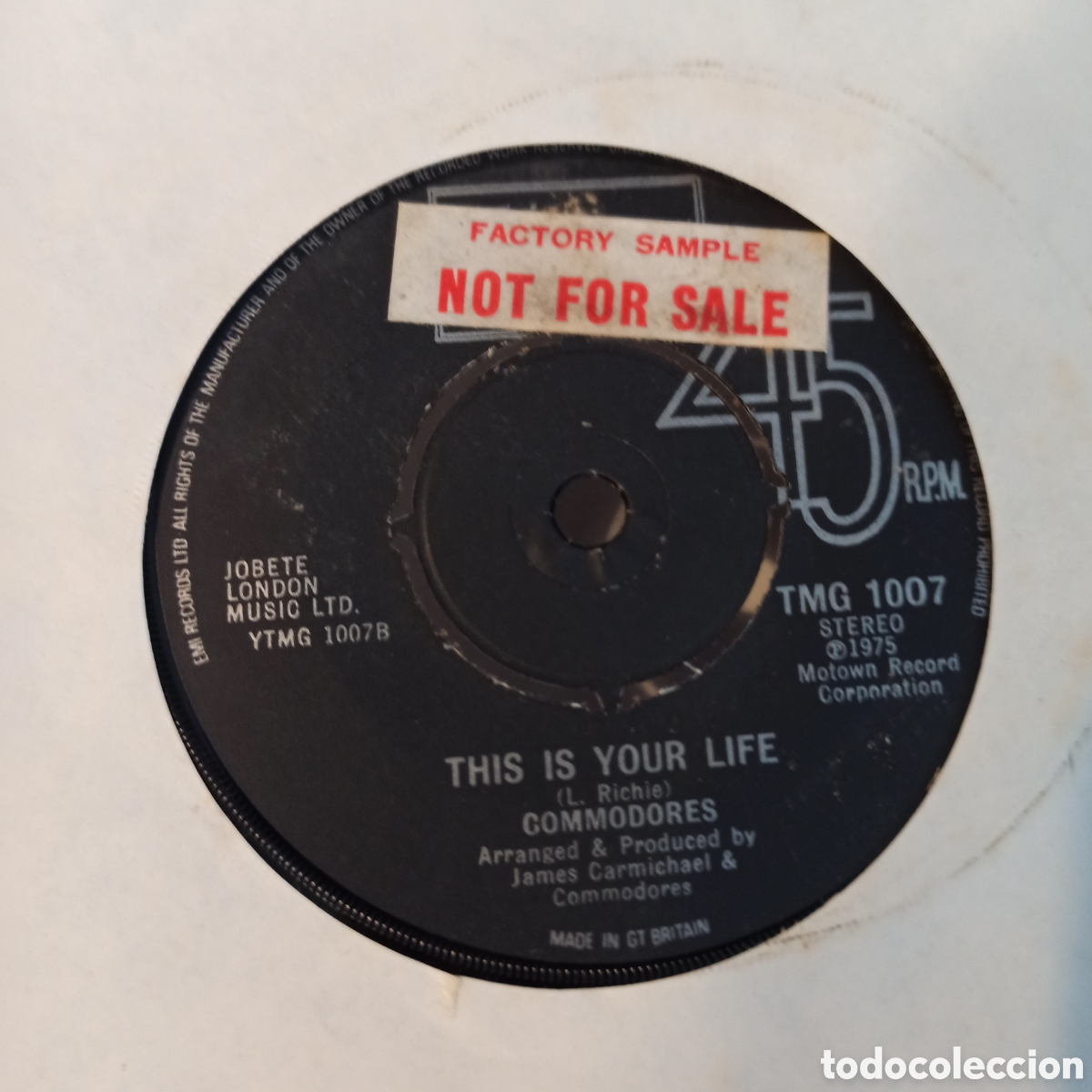 Discos de vinilo: Commodores &ndash; Lets Do It Right (Factory Sample) - Foto 1