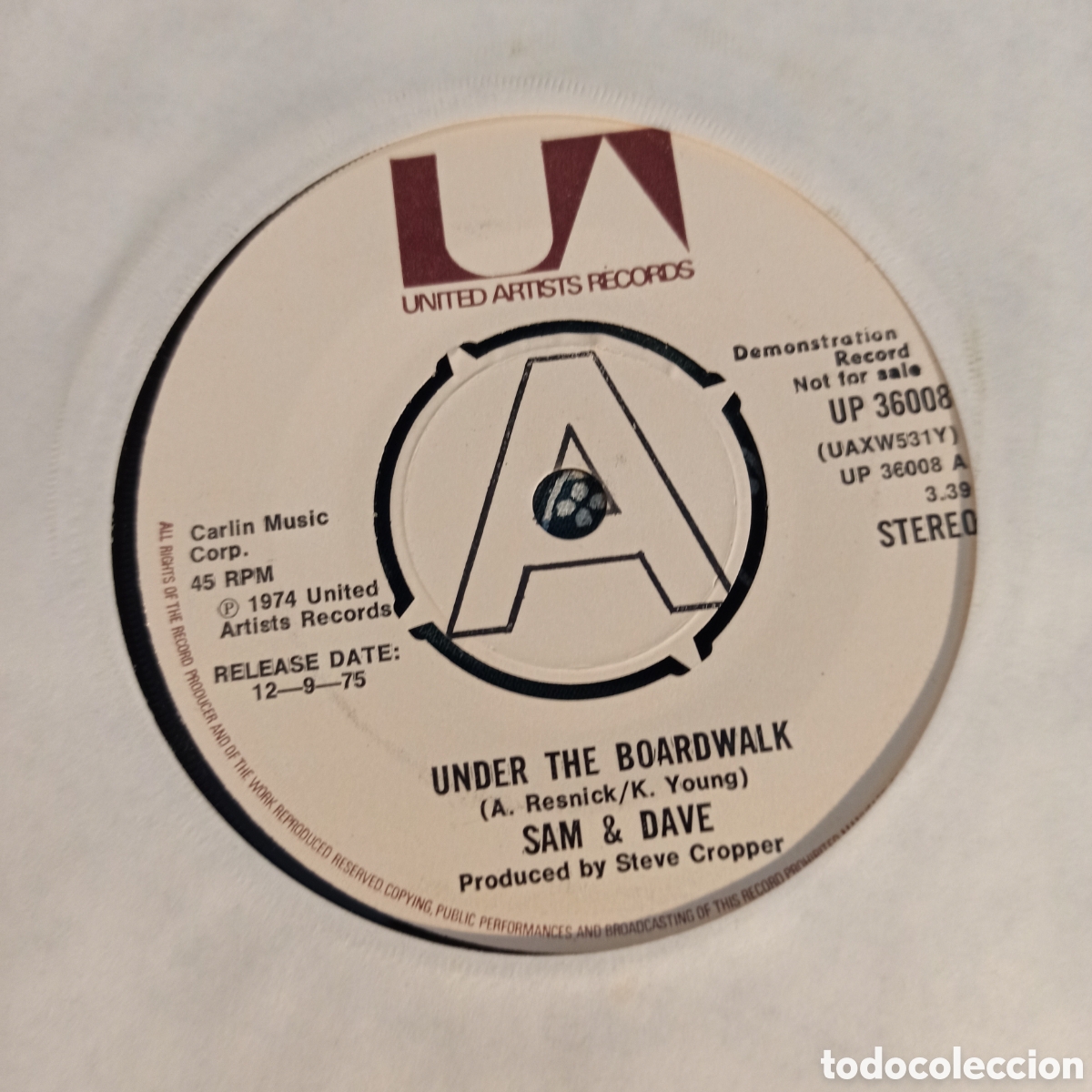 Discos de vinilo: Sam And Dave &ndash; Under The Boardwalk (Promo) - Foto 1