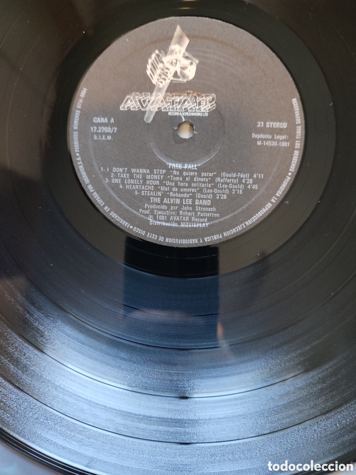 Discos de vinilo: The Alvin Lee Band - Free fall - Foto 3