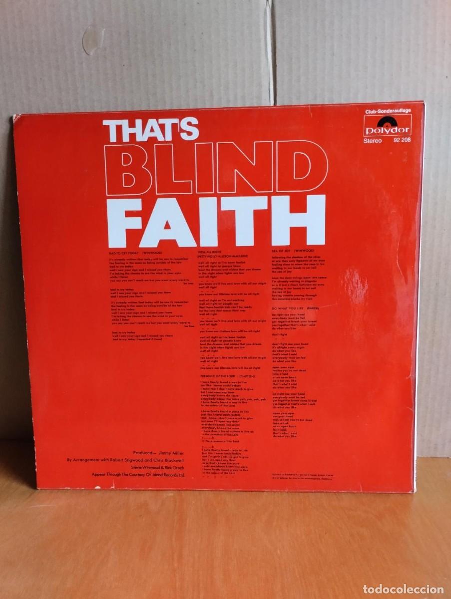 Discos de vinilo: BLIND FAITH --- THAT&acute;S - Foto 2