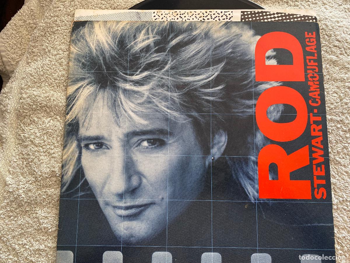 Discos de vinilo: LP ROD STEWART - CAMOUFLAGE - Foto 1