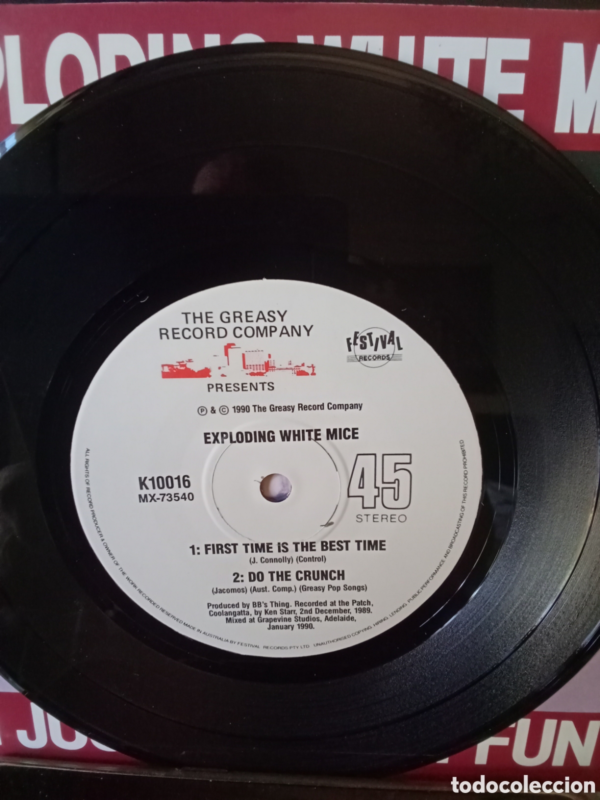 Discos de vinilo: EXPLODING WHITE MICE 1990 7&rdquo; Single LIMITED EDITION.Orig. Australia. - Foto 4