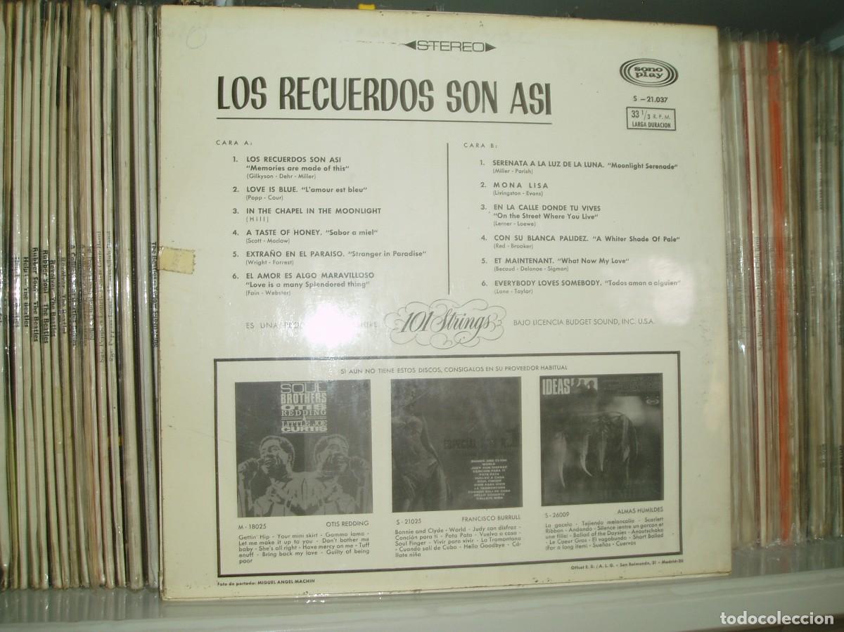 Discos de vinilo: 101 STRINGS LP LOS RECUERDOS SON AS&Iacute; 1968 ESPA&Ntilde;A - Foto 2