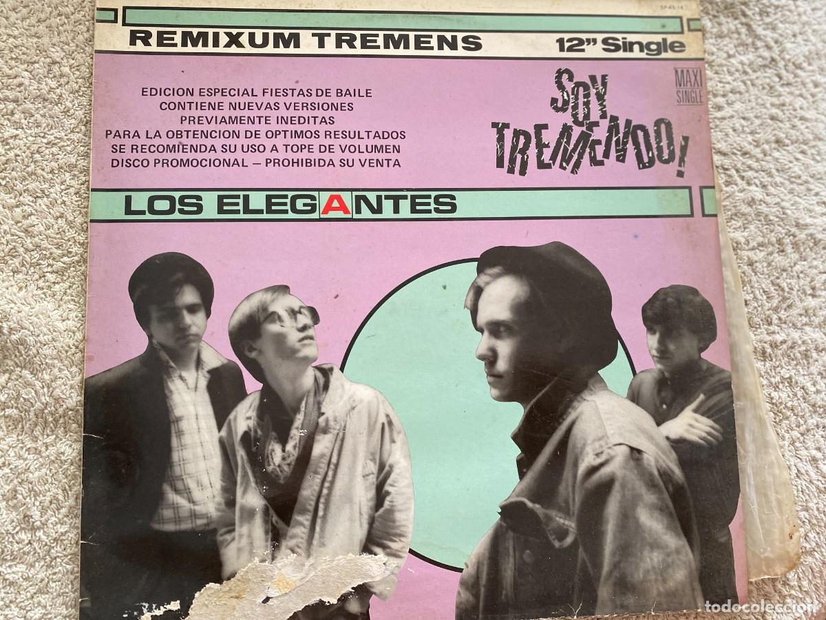 Discos de vinilo: 12 MAXI - LOS ELEGANNTES - SOY TREMENDO - Foto 1