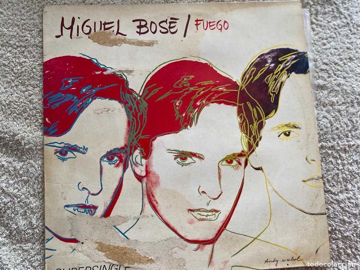 Discos de vinilo: 12 MAXI - MIGUEL BOSE - FUEGO - Foto 1