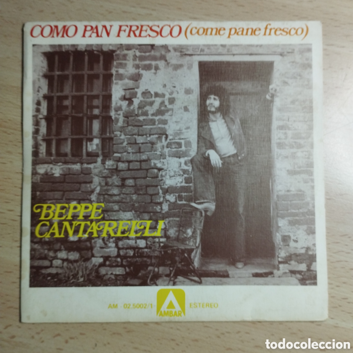 Discos de vinilo: Single 7&rdquo; Beppe Cantarelli 1977 Como pan fresco + Depende - Foto 1