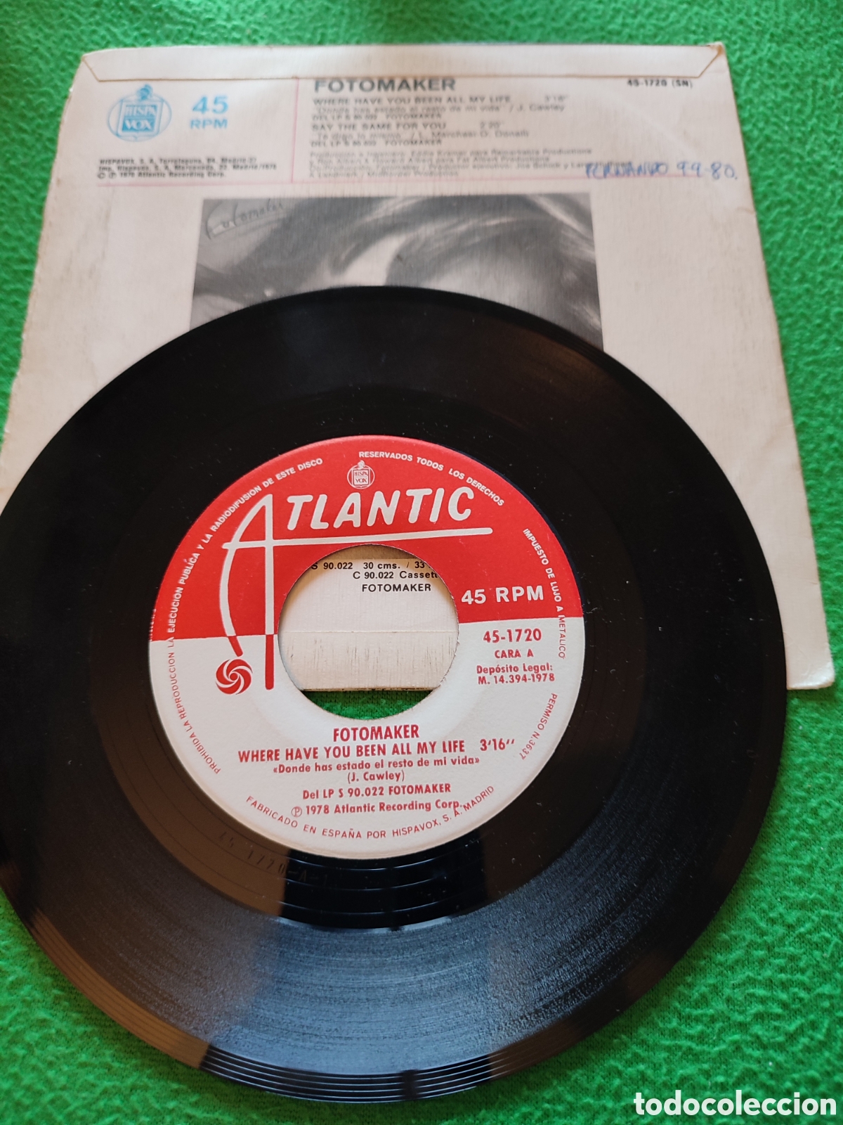 Discos de vinilo: Fotomaker - Where have you been - Foto 2