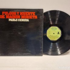 Discos de vinilo: FULGOR Y MUERTE DE JOAQUÍN MURRIETA / LP GATEFOLD-MOVIEPLAY-1974 / MBC. ***/***
