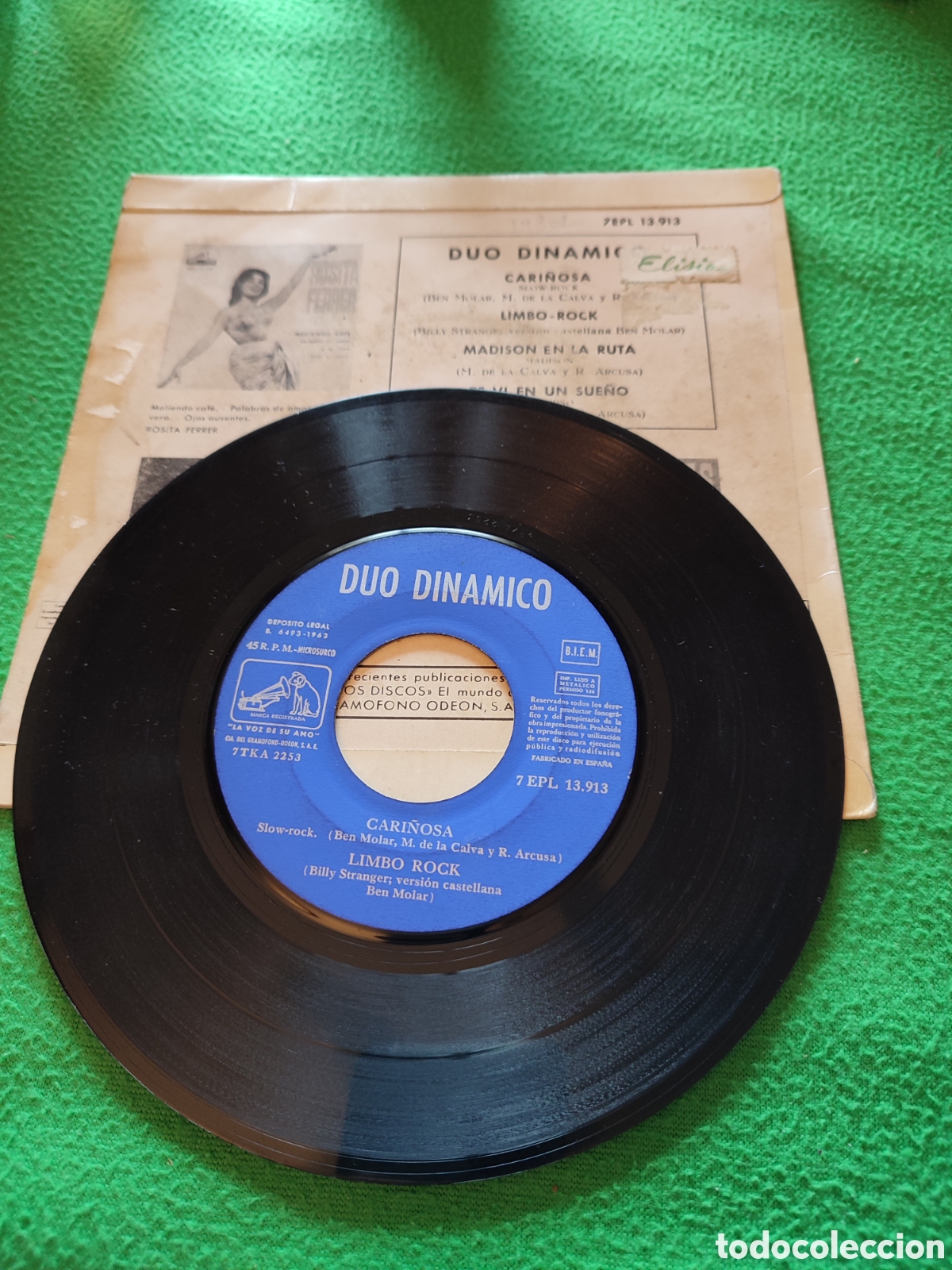 Discos de vinilo: D&uacute;o Din&aacute;mico - Cari&ntilde;osa +3 - Foto 2