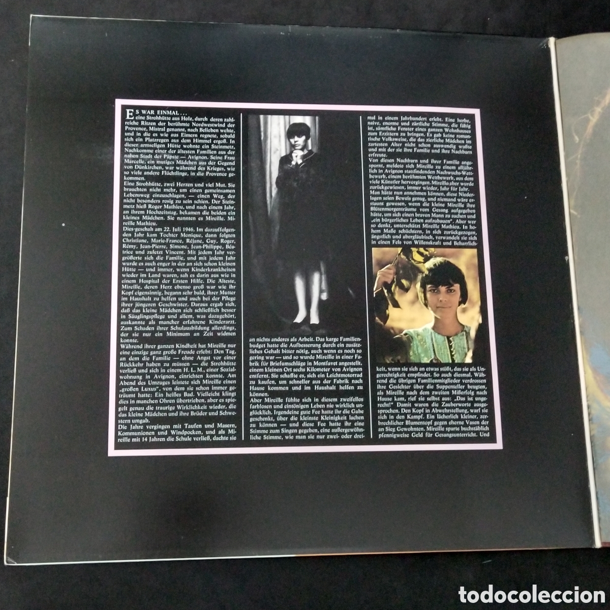 Discos de vinilo: MIREILLE MATHIEU - LP - CARPETA DOBLE ABIERTA GATEFOLD CON LIBRETO - RARO - MIREILLE MATHIEU - Foto 4
