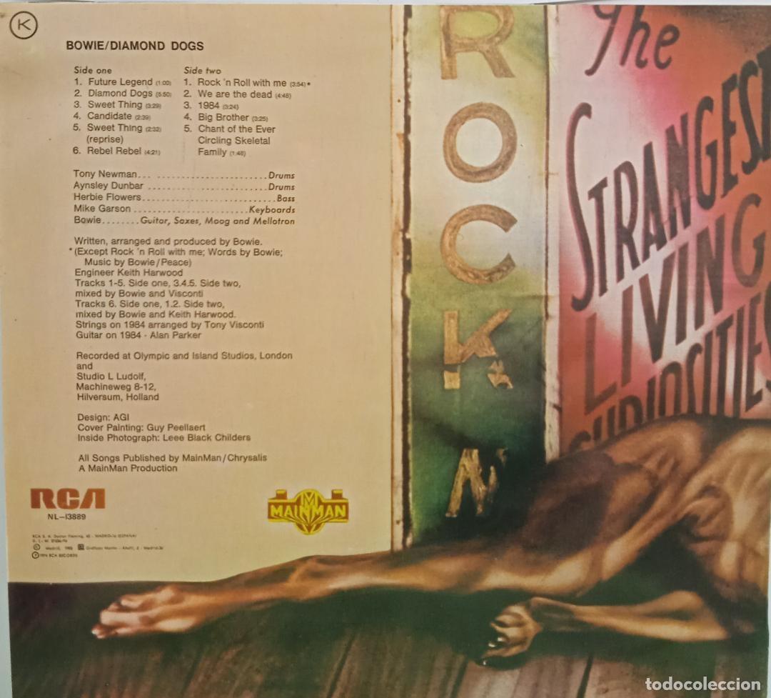 Discos de vinilo: DAVID BOWIE -DIAMOND DOGS - Foto 2