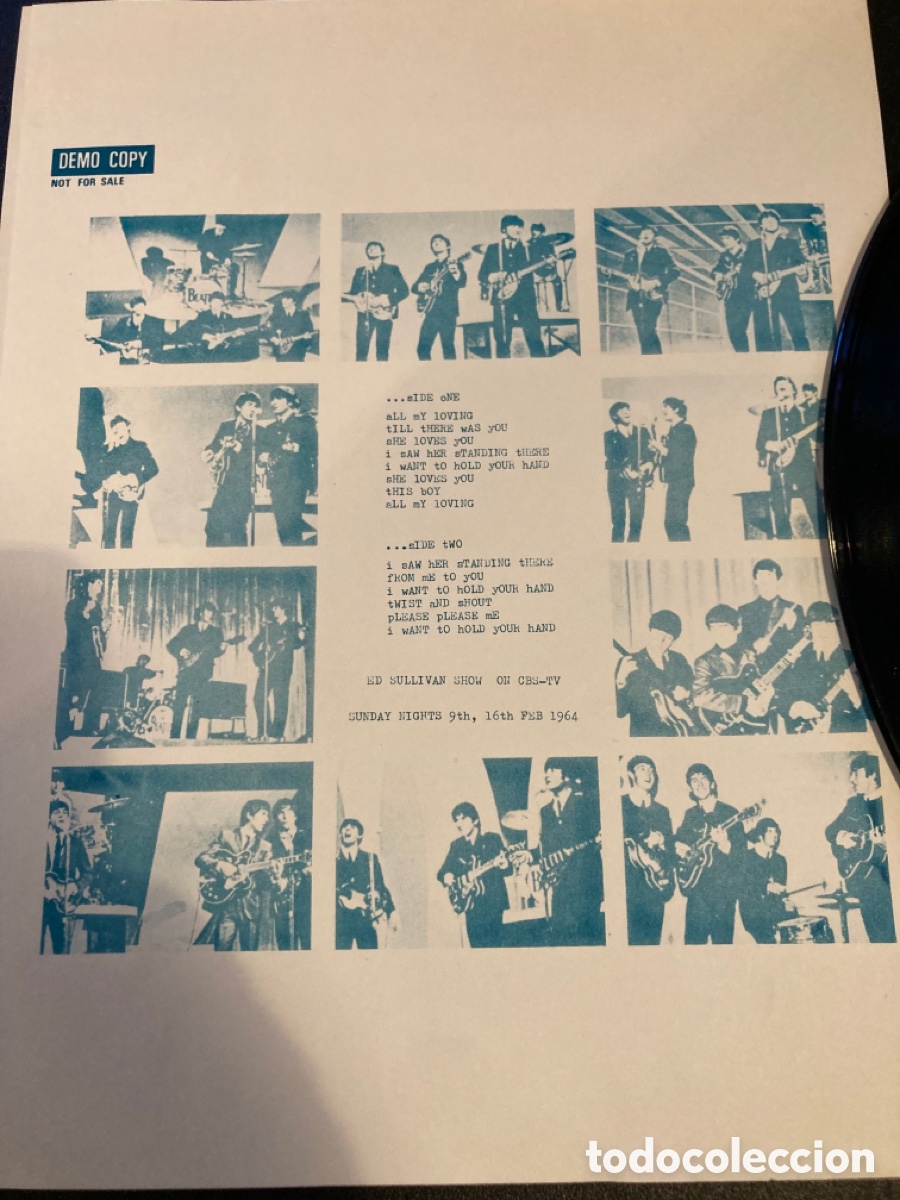 Discos de vinilo: LP Beatles. Ed Sullivan Show CBS TV Studio - Foto 4