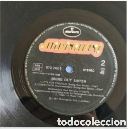Discos de vinilo: Maxi Single Swing out sister.Twilight World (Remix) - Foto 4