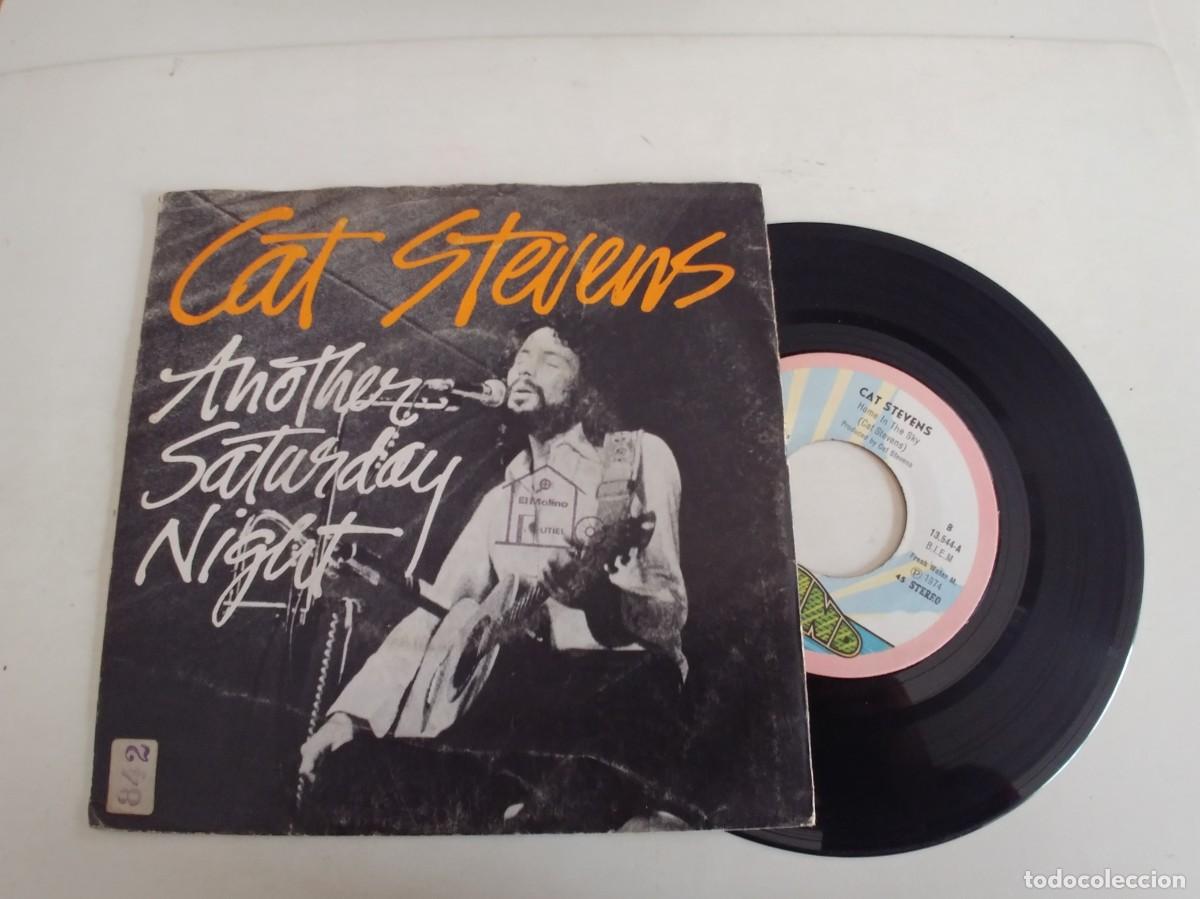 Discos de vinilo: CAT STEVENS-SINGLE ANOTHER SATURDAY NIGHT - Foto 1